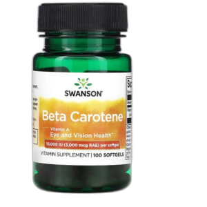 Beta-Carotene (Vitamin A), 10 000 IU - 100 softgels