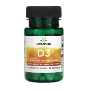 Vitamin D-3, 1000 IU - 60 caps