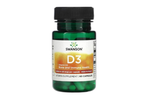 Vitamin D-3, 1000 IU - 60 caps