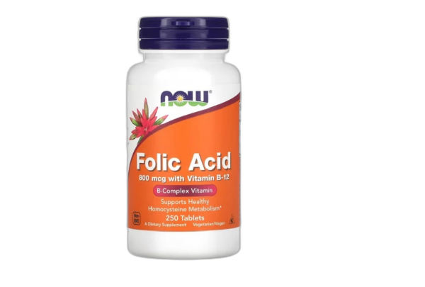 Folic Acid with Vitamin B12, 800mcg - 250 tablets