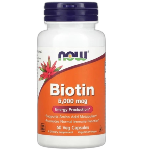 Biotin, 5000mcg - 60 vcaps