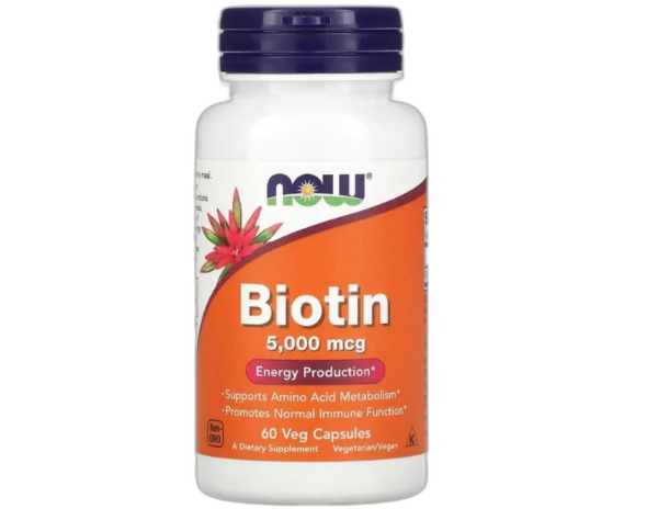 Biotin, 5000mcg - 60 vcaps