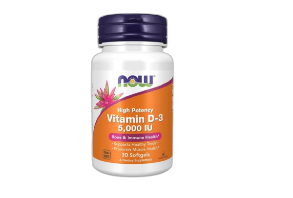 Vitamin D-3, 5000 IU - 30 softgels